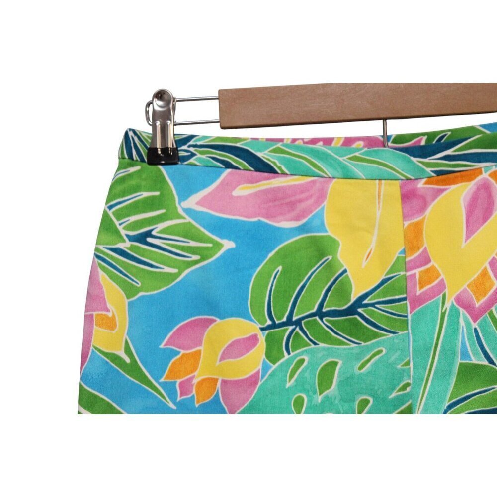 Lauren Ralph Lauren Pants Size 8 Multicolor Preppy Resortwear Tropical Beach - Picture 5 of 11